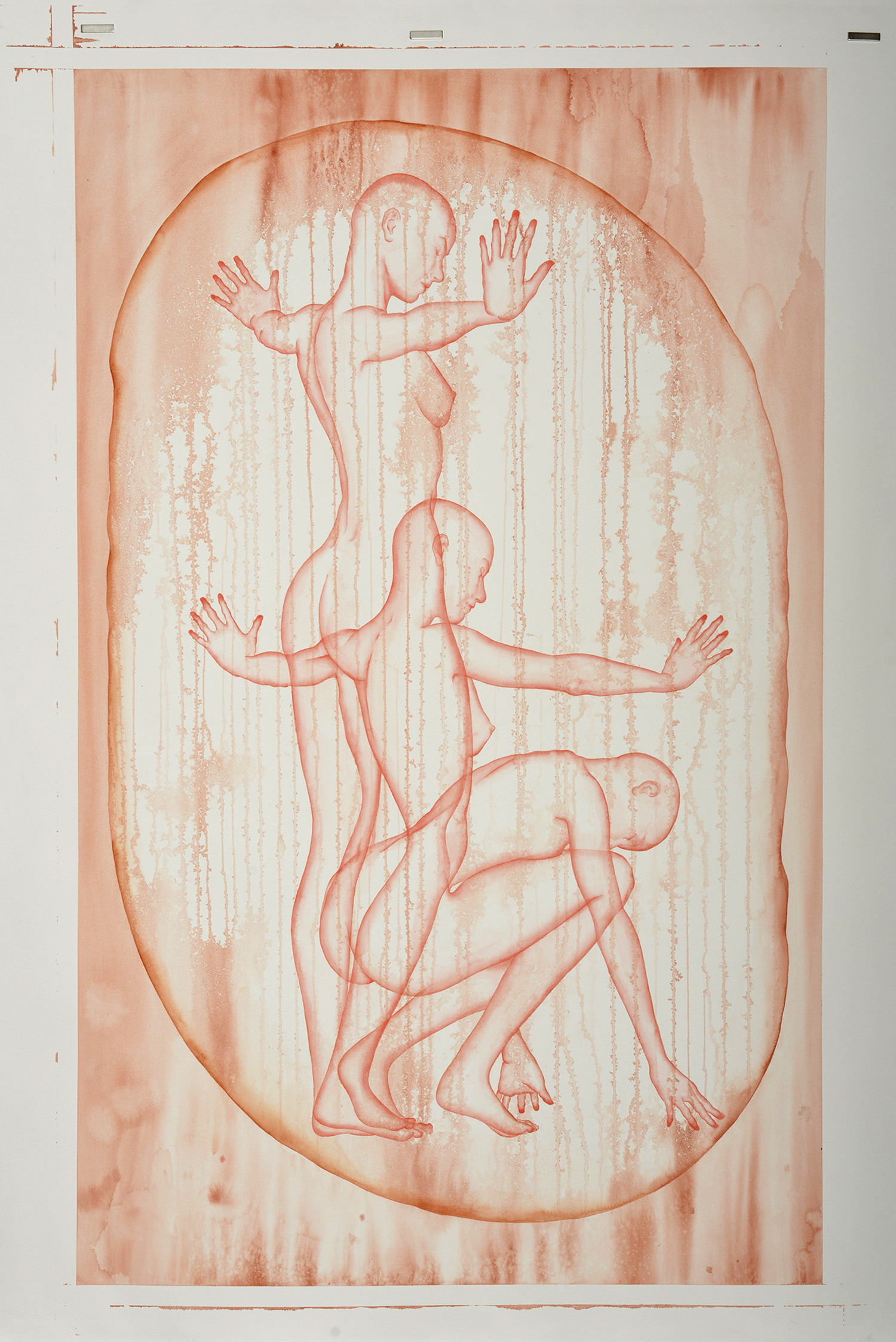 Stefano Bolzano, Aura sentimentale, acquerello su carta, 90x145 cm, 2020.